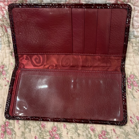 Brighton Paten leather Checkbook Card Holder/Wallet - Picture 3 of 9